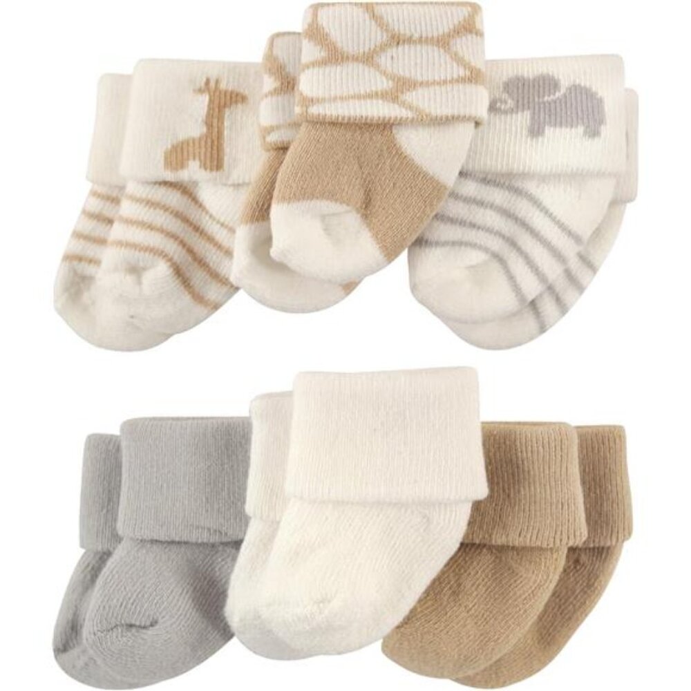 6 Pairs Unisex Baby Newborn and Baby Infant Socks‎ Set for Kids Girls and Boys